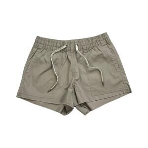 Vuori Vintage Ripstop Shorts XS Womens X Small Beige 3” Inseam Drawstring NWOT